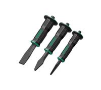 GZHXF 3pcs Masonry Chisel Set with Hand Protection Chrome Vanadium Steel Mason Tools for Brick Stone Concrete Rock Splitting
