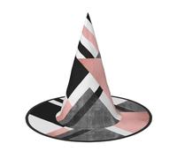 GZHYHAKAN Abstract Triangle Striped Print Halloween Hat For Parties, Carnivals, And Role Play - Lightweight, Comfortable