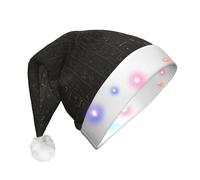 GZHYHAKAN Ancient Egyptian Hieroglyph Print Led Christmas Hat For Adult Perfect For Christmas, Halloween, And New Year Parties