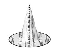 GZHYHAKAN Boho Triangle Stripes Print Halloween Hat For Parties, Carnivals, And Role Play â€“ Lightweight, Comfortable