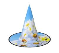 GZHYHAKAN Butterfly On Daisy Print Halloween Hat For Parties, Carnivals, And Role Play â€“ Lightweight, Comfortable