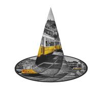 GZHYHAKAN City Train Print Halloween Hat For Parties, Carnivals, And Role Play â€“ Lightweight, Comfortable