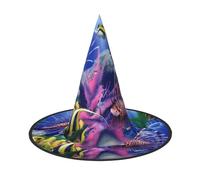 GZHYHAKAN Colorful Tropical Sea Fish Print Halloween Hat For Parties, Carnivals, And Role Play â€“ Lightweight, Comfortable