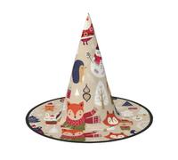 GZHYHAKAN Cute Animals With Snowman Print Halloween Hat For Parties, Carnivals, And Role Play – Lightweight, Comfortable