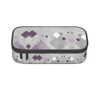 GZHYHAKAN Different Colored Squares Print Pencil Case Scratch-Resistant, Multi-Purpose Storage Solution for School, Work, and Travel