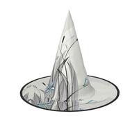GZHYHAKAN Dragonflies On Flowers And Branches Print Halloween Hat For Parties, Carnivals, And Role Play – Lightweight, Comfortable