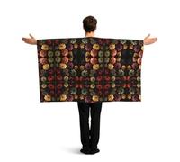 GZHYHAKAN Fall Pumpkins Printed Vibrant Flag Cloak With Sleeves, Lightweight And Durable Polyester Full Sleeve Design.