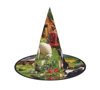 GZHYHAKAN Farm Animals Print Halloween Hat For Parties, Carnivals, And Role Play – Lightweight, Comfortable