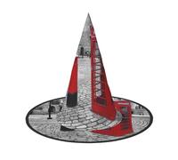 GZHYHAKAN London Red Telephone Booth Print Halloween Hat For Parties, Carnivals, And Role Play â€“ Lightweight, Comfortable