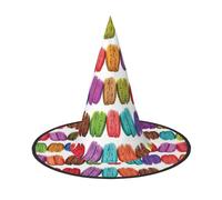 GZHYHAKAN Macaron Biscuit Flavored Pastries Print Halloween Hat For Parties, Carnivals, And Role Play â€“ Lightweight, Comfortable