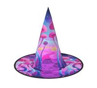 GZHYHAKAN Magic Mushroom Print Halloween Hat For Parties, Carnivals, And Role Play â€“ Lightweight, Comfortable