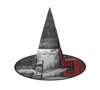 GZHYHAKAN Phone Booth In London Streets Print Halloween Hat For Parties, Carnivals, And Role Play â€“ Lightweight, Comfortable