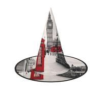 GZHYHAKAN Red Phone Booth London Street Print Halloween Hat For Parties, Carnivals, And Role Play â€“ Lightweight, Comfortable