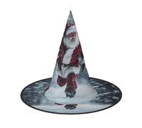 GZHYHAKAN Santa Claus Print Halloween Hat For Parties, Carnivals, And Role Play â€“ Lightweight, Comfortable