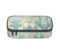 GZHYHAKAN Spring Dogwood Blossoms Print Pencil Case Scratch-Resistant, Multi-Purpose Storage Solution for School, Work, and Travel