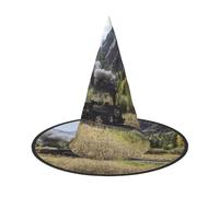 GZHYHAKAN Steam Locomotive Train Print Halloween Hat For Parties, Carnivals, And Role Play – Lightweight, Comfortable