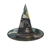 GZHYHAKAN Steam Train Print Halloween Hat For Parties, Carnivals, And Role Play – Lightweight, Comfortable