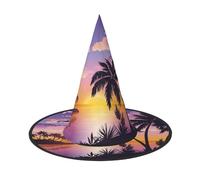 GZHYHAKAN Summer Palm Tree Print Halloween Hat For Parties, Carnivals, And Role Play - Lightweight, Comfortable