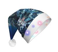GZHYHAKAN Tokyo City Print Led Christmas Hat For Adult Perfect For Christmas, Halloween, And New Year Parties