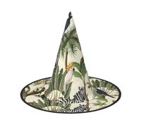 GZHYHAKAN Trees And Animals Print Halloween Hat For Parties, Carnivals, And Role Play – Lightweight, Comfortable