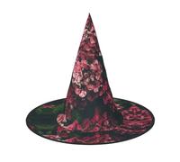 GZHYHAKAN Triangle Flower Print Halloween Hat For Parties, Carnivals, And Role Play â€“ Lightweight, Comfortable