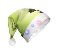 GZHYHAKAN Zen Stone Spa Print Led Christmas Hat For Adult Perfect For Christmas, Halloween, And New Year Parties
