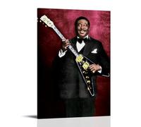 GZHYMXOZ Albert King Outstanding Pop Singer And Musician Canvas Poster Wall Art Decorative Painting Bedroom Painting Posters 20x30inch(50x75cm) Frame-style