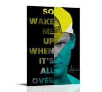 GZHYMXOZ Avicii Outstanding Singer And Amazing Band Canvas Poster Wall Art Decorative Painting Bedroom Painting Posters 12x18inch(30x45cm) Frame-style
