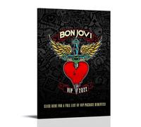 GZHYMXOZ Bon Jovi Outstanding Singer And Amazing Band Canvas Poster Wall Art Decorative Painting Bedroom Painting Posters 08x12inch(20x30cm) Frame-style
