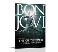 GZHYMXOZ Bon Jovi Outstanding Singer And Amazing Band Canvas Poster Wall Art Decorative Painting Bedroom Painting Posters 16x24inch(40x60cm) Frame-style
