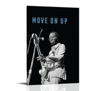 GZHYMXOZ Curtis Mayfield Outstanding And Amazing Singer And Musician Canvas Poster Wall Art Decorative Painting Bedroom Painting Posters 24x36inch(60x90cm) Frame-style