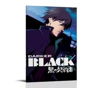 GZHYMXOZ Darker Than Black Popular Classic Anime Canvas Poster Wall Art Decorative Painting Bedroom Painting Posters 12x18inch(30x45cm) Frame-style