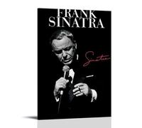 GZHYMXOZ Frank Sinatra Outstanding Pop Singer And Musician Canvas Poster Wall Art Decorative Painting Bedroom Painting Posters 16x24inch(40x60cm) Frame-style