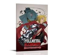 GZHYMXOZ Fullmetal Alchemist Popular Classic Anime Canvas Poster Wall Art Decorative Painting Bedroom Painting Posters 20x30inch(50x75cm) Frame-style