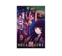 GZHYMXOZ Hell Girl Popular Classic Anime Canvas Poster Wall Art Decorative Painting Bedroom Painting Posters 20x30inch(50x75cm) Unframe-style
