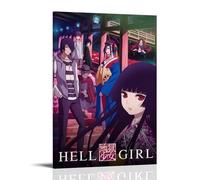 GZHYMXOZ Hell Girl Popular Classic Anime Canvas Poster Wall Art Decorative Painting Bedroom Painting Posters 12x18inch(30x45cm) Frame-style
