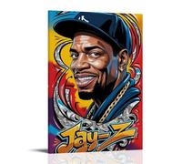 GZHYMXOZ Jay-Z Outstanding And Amazing Singer And Musician Canvas Poster Wall Art Decorative Painting Bedroom Painting Posters 08x12inch(20x30cm) Frame-style