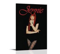 GZHYMXOZ Jennie Outstanding Singer And Amazing Band Canvas Poster Wall Art Decorative Painting Bedroom Painting Posters 20x30inch(50x75cm) Frame-style