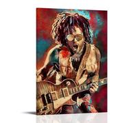 GZHYMXOZ Lenny Kravitz Outstanding Pop Singer And Musician Canvas Poster Wall Art Decorative Painting Bedroom Painting Posters 16x24inch(40x60cm) Frame-style