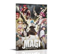 GZHYMXOZ Magi The Labyrinth of Magic Popular Classic Anime Canvas Poster Wall Art Decorative Painting Bedroom Painting Posters 20x30inch(50x75cm) Frame-style