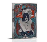 GZHYMXOZ Neil Young Outstanding Singer And Amazing Band Canvas Poster Wall Art Decorative Painting Bedroom Painting Posters 16x24inch(40x60cm) Frame-style