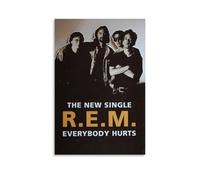 GZHYMXOZ R.E.M Outstanding And Amazing Singer And Musician Canvas Poster Wall Art Decorative Painting Bedroom Painting Posters 24x36inch(60x90cm) Unframe-style