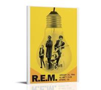 GZHYMXOZ R.E.M Outstanding And Amazing Singer And Musician Canvas Poster Wall Art Decorative Painting Bedroom Painting Posters 12x18inch(30x45cm) Frame-style