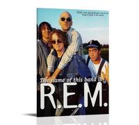GZHYMXOZ R.E.M Outstanding And Amazing Singer And Musician Canvas Poster Wall Art Decorative Painting Bedroom Painting Posters 12x18inch(30x45cm) Frame-style