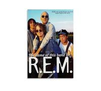 GZHYMXOZ R.E.M Outstanding And Amazing Singer And Musician Canvas Poster Wall Art Decorative Painting Bedroom Painting Posters 16x24inch(40x60cm) Unframe-style