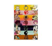 GZHYMXOZ The Seven Deadly Sins Popular Classic Anime Canvas Poster Wall Art Decorative Painting Bedroom Painting Posters 12x18inch(30x45cm) Unframe-style