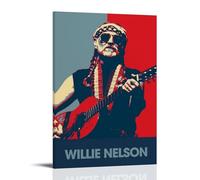 GZHYMXOZ Willie Nelson Outstanding Singer And Amazing Band Canvas Poster Wall Art Decorative Painting Bedroom Painting Posters 12x18inch(30x45cm) Frame-style