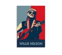 GZHYMXOZ Willie Nelson Outstanding Singer And Amazing Band Canvas Poster Wall Art Decorative Painting Bedroom Painting Posters 12x18inch(30x45cm) Unframe-style
