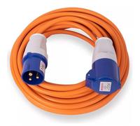 Gziztx 10M Extension Lead Cable - Heavy Duty 16 Amp 240V Camping Caravan Hook Up Cable - High Vis Orange - Ideal for Campervans & Motorhomes (10M)