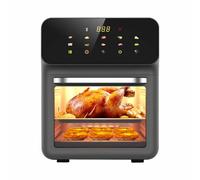 Gziztx 16L Air Fryer, 10-in-1 Digital Air Fryer with Rapid Air Circulation, 10 Preset Cooking Functions, Max Temp 200°C, Timer, Touch screen, Auto Shutoff and Easy View Windows